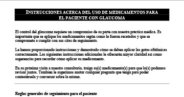 medication instructions spanish